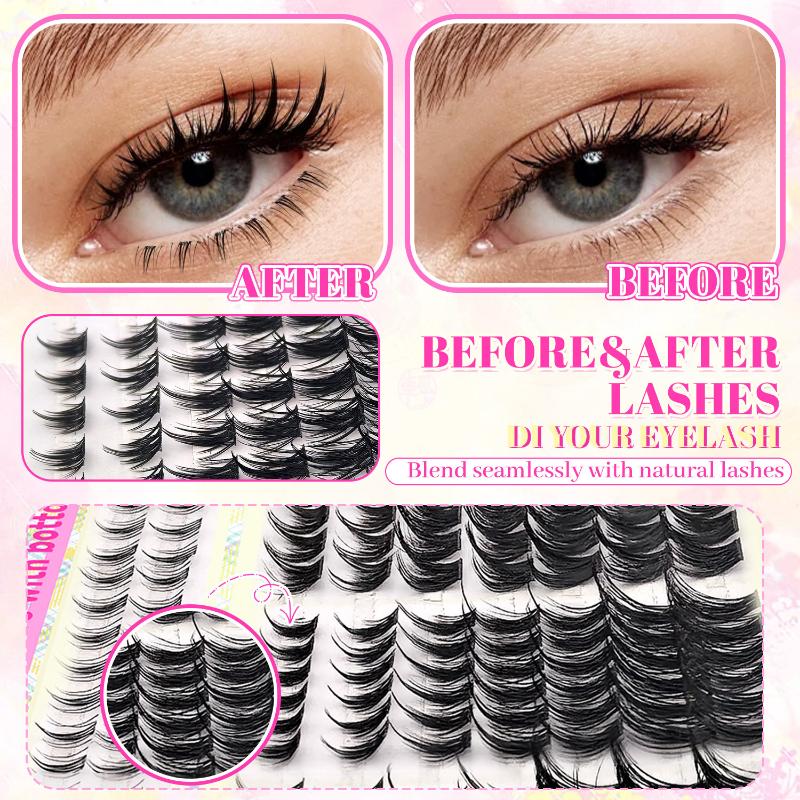 Eyelash Extension Wispy - 1Box Cluster Wimperverlenging 10-16mm Mix Pluizige