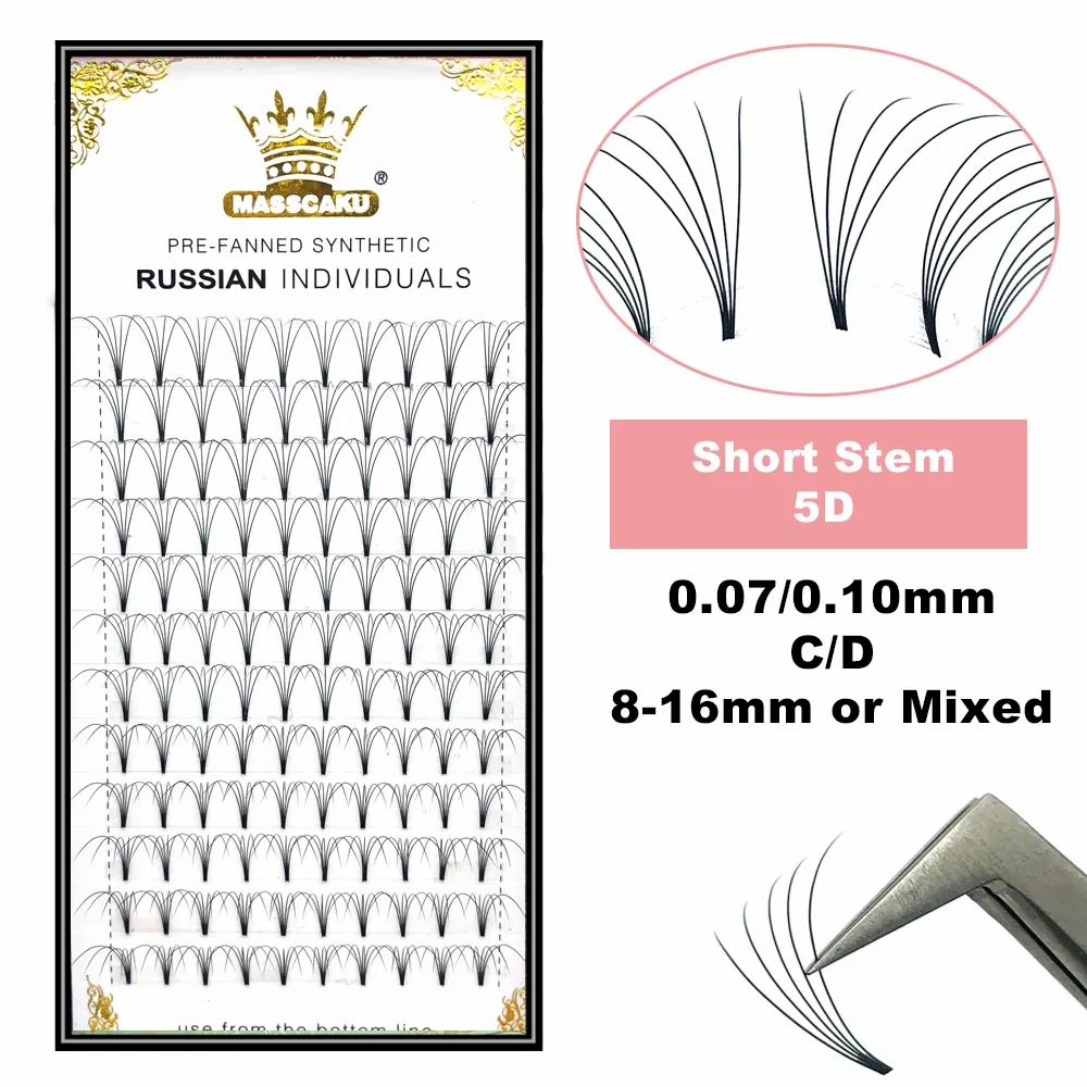 Eyelash Extension Russian Volume - MASSCAKU Premade Russische Volume Korte Steel