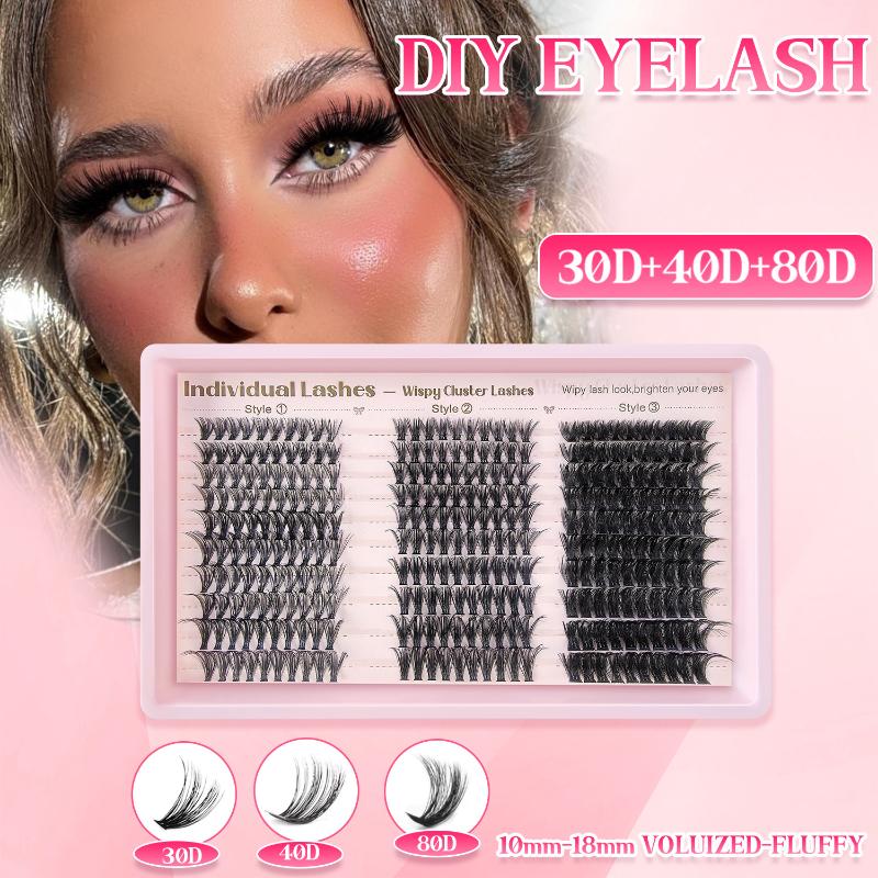 Eyelash Extension Volume Lashes - DIY Wimperverlengingsset met Spikes Wimperextensions 30/40/80D