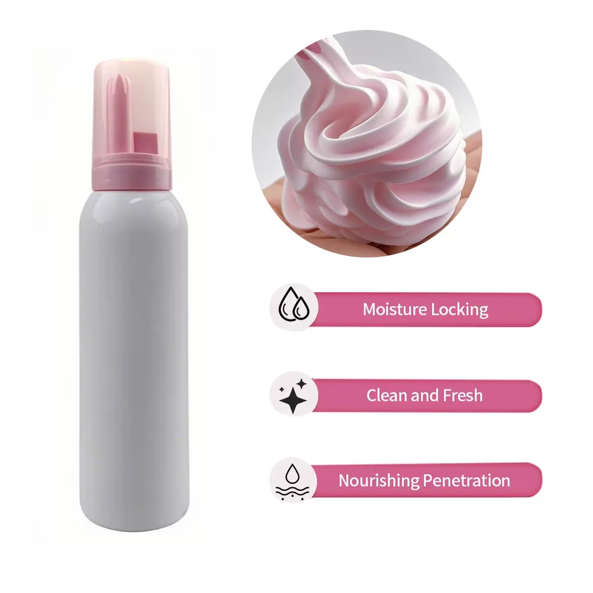 Eyelash Extension Logo - Aangepaste Slagroom Lash Shampoo Roze Schuim