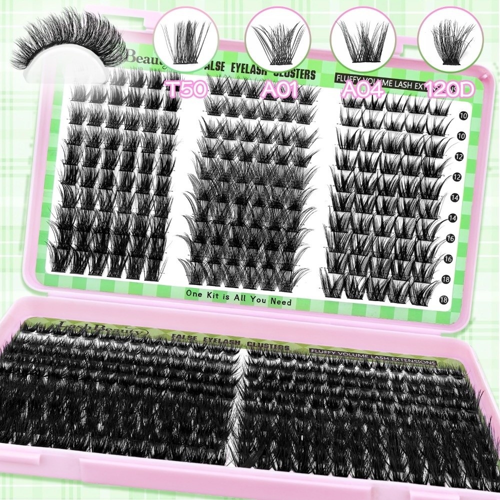 Eyelash Extension Wispy - Natuurlijke look valse wimpers, luchtige stijl,
