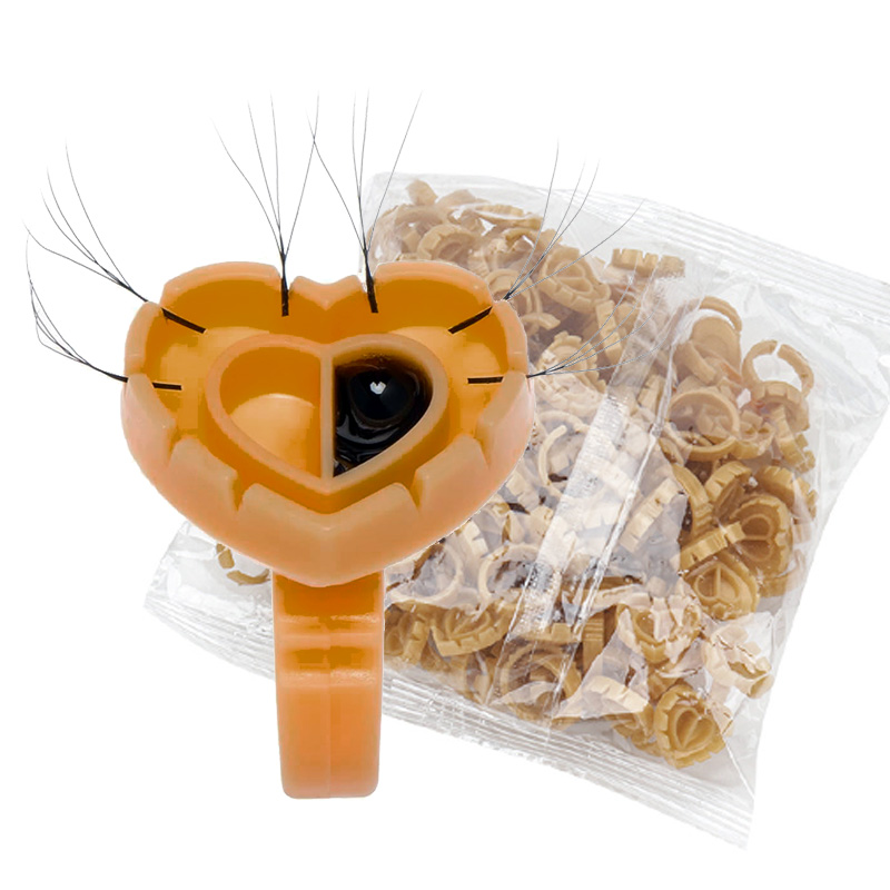 Eyelash Extension Volume Lashes - 500 stuks lijmringen voor wimperverlenging, lijmhouder