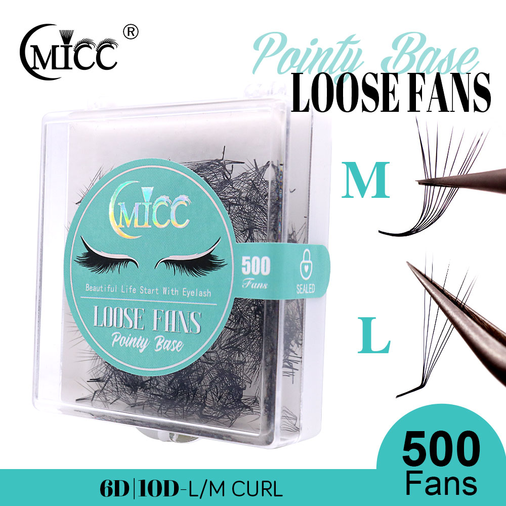 Eyelash Extension Fox Eye - 500 Fans 6D 6mm 10D M