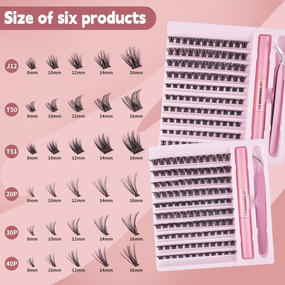 Eyelash Extension Wispy - Hoge kwaliteit Bond & Seal nepwimpers,