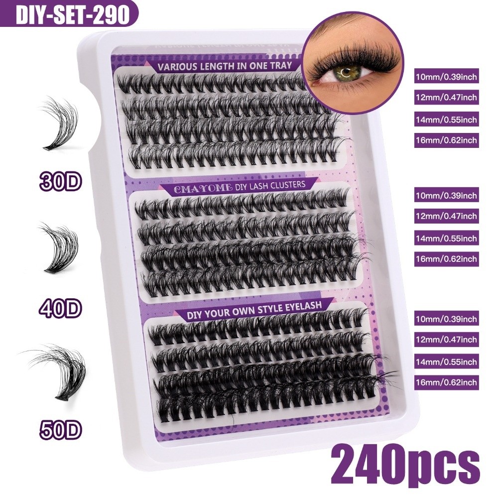 Eyelash Extension Wispy - Natuurlijke Look Kunstwimpers Pluizige Stijl Bond