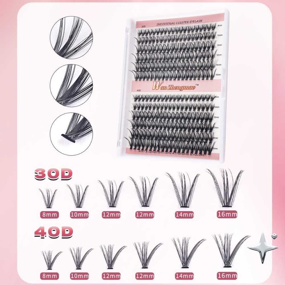 Eyelash Extension Wispy - 8-16mm Lange Kunstwimpers Bond & Seal