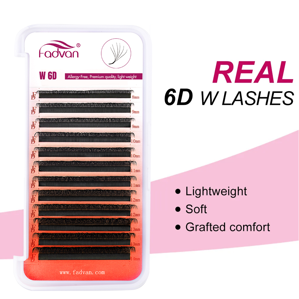 FADVAN Echte 6D W wimpers 0,07 - Eyelash Extension Logo recensie en prijs