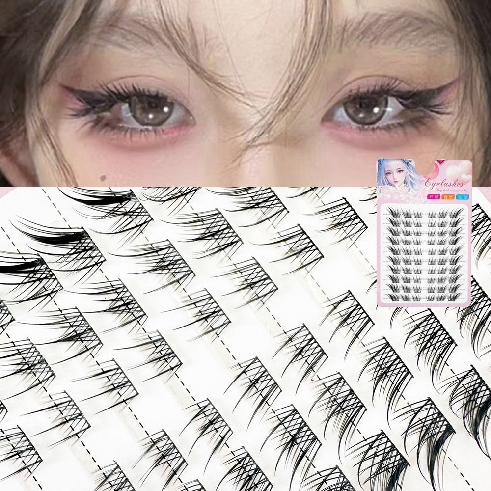 3D Cat Eye Clusters Wimpers Na - Eyelash Extension Fox Eye recensie en prijs