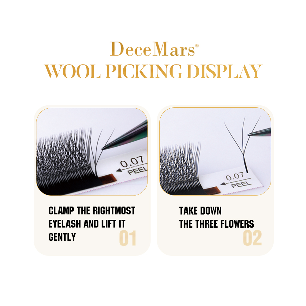 DeceMars 3DW/4DW/5DW/6DW/NIEUW - Eyelash Extension Logo recensie en prijs