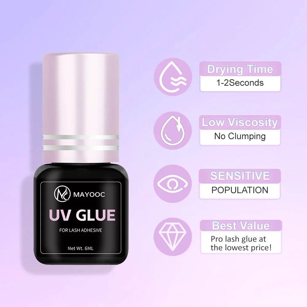 MAYOOC Sneldrogende 0.1S UV Wi - Eyelash Extension Logo recensie en prijs