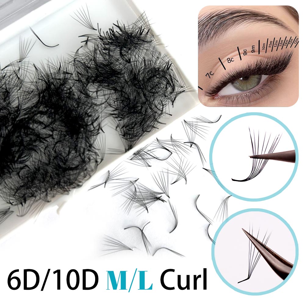 500 Fans 6D 6mm 10D M L Specia - Eyelash Extension Fox Eye recensie en prijs