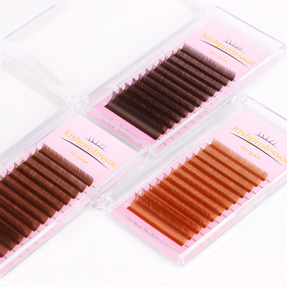 Donkerbruine wimperverlenging  - Eyelash Extension Russian Volume recensie en prijs