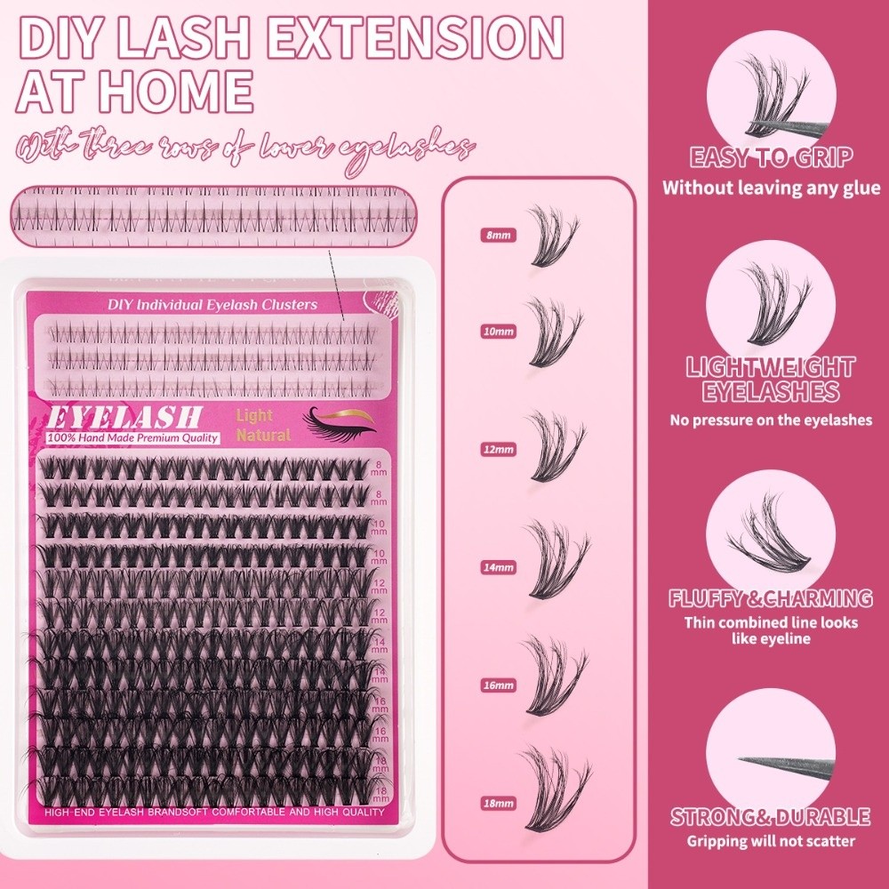 8-18mm Lange Kunstwimpers Natu - Eyelash Extension Wispy recensie en prijs