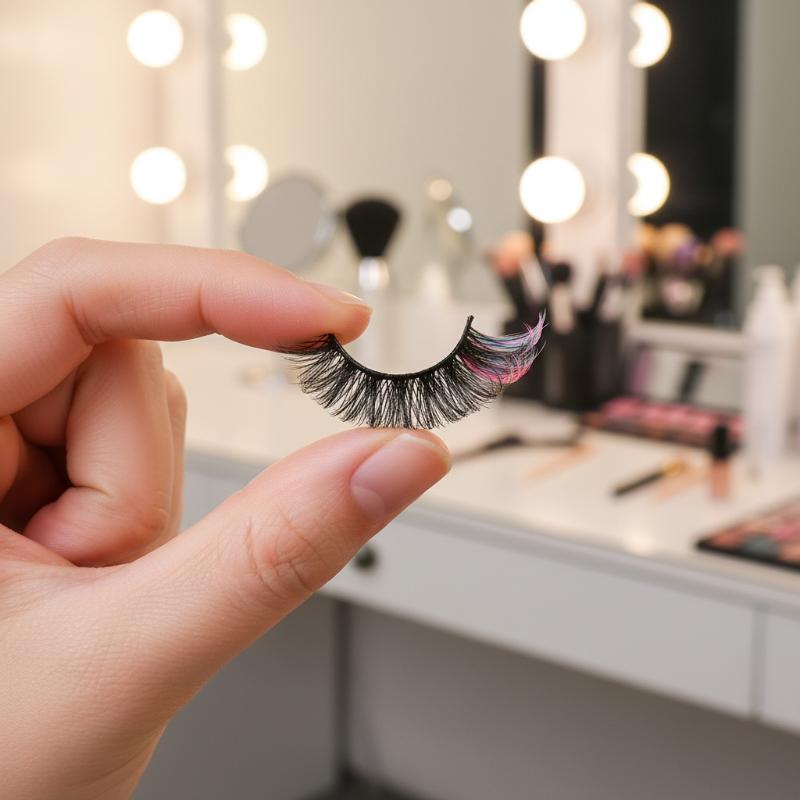 7 Paar Kleurrijke Nepwimpers 3 - Eyelash Extension Volume Lashes recensie en prijs