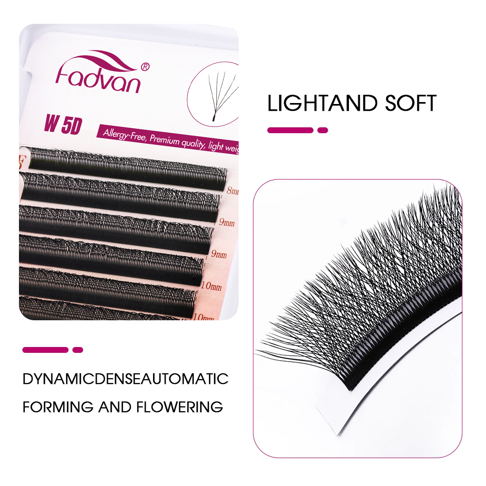 Fadvan 5D W-vormige wimpers zw - Eyelash Extension Logo recensie en prijs